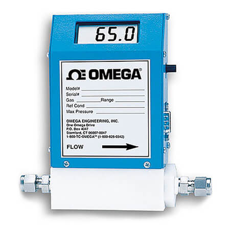 OMEGA奥米佳 FMA-A2000系列气体质量流量计和控制器 可选配一体式显示屏，用于测量洁净气体